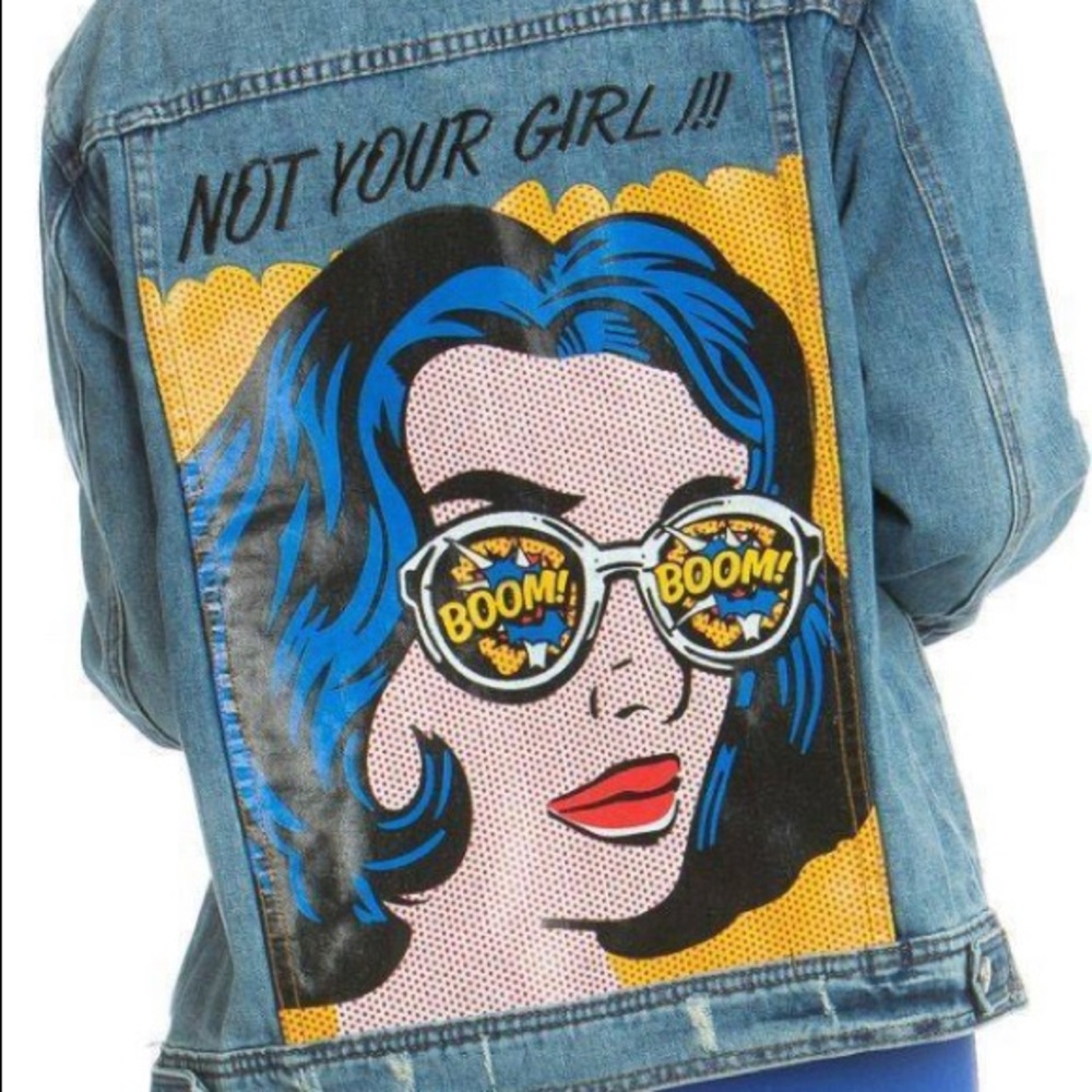 “Not Your Girl” Denim Jacket